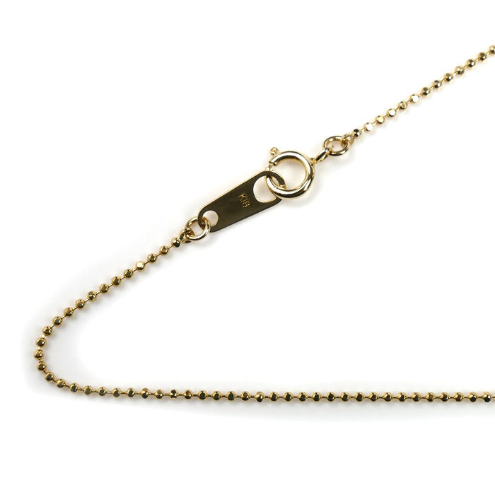 K18YG イエローゴールド ネックレス ボール 1.8g 40cm レディース【中古】