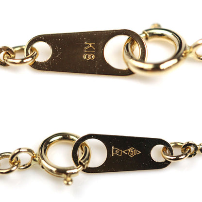 K18YG イエローゴールド ネックレス ボール 1.8g 40cm レディース【中古】