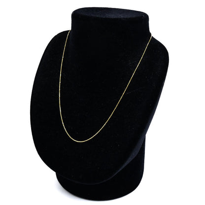 K18YG イエローゴールド ネックレス ボール 1.8g 40cm レディース【中古】