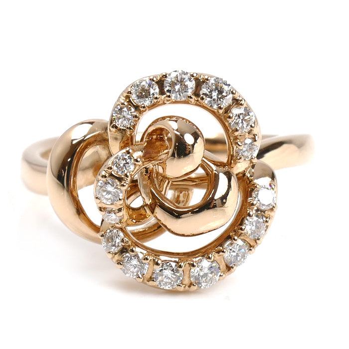 Vendome Aoyama ヴァンドーム青山 K18PG ピンクゴールド リング・指輪 ダイヤモンド0.27ct 11号 4.3g レディース【中古】