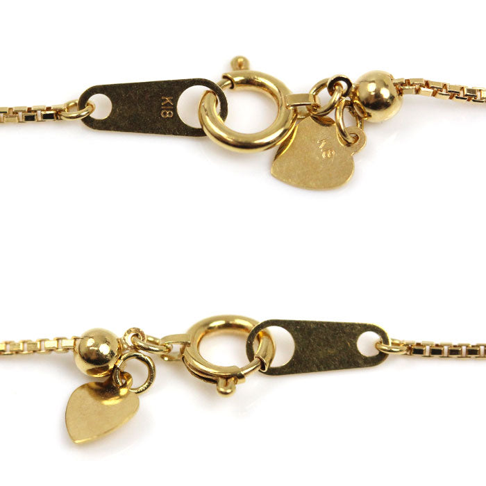 K18YG イエローゴールド ネックレス ベネチアン 4.0g ～50cm レディース【中古】