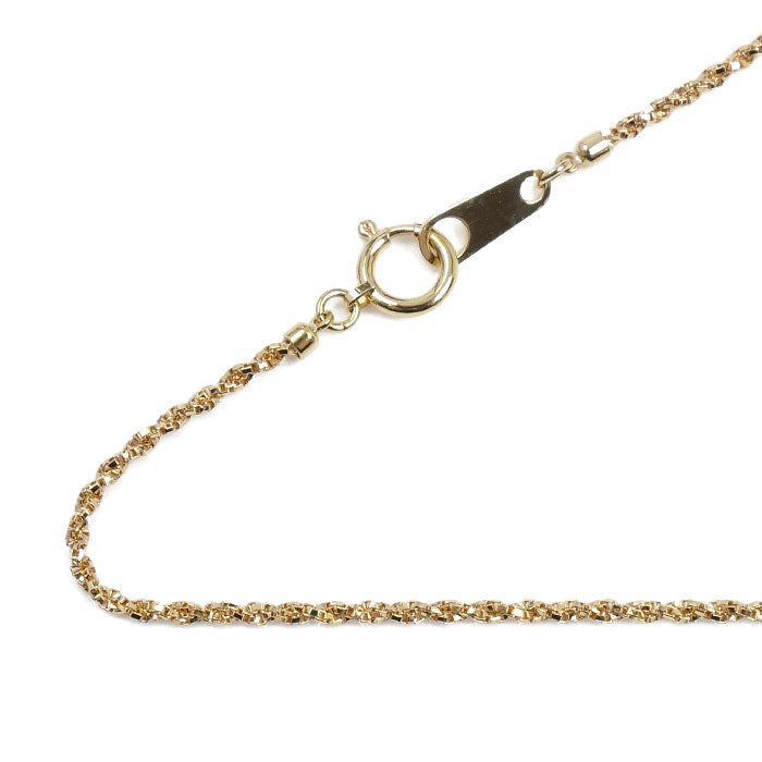 K18YG イエローゴールド ネックレス 3.7g 40cm ねじりベネチアンチェーン レディース【中古】