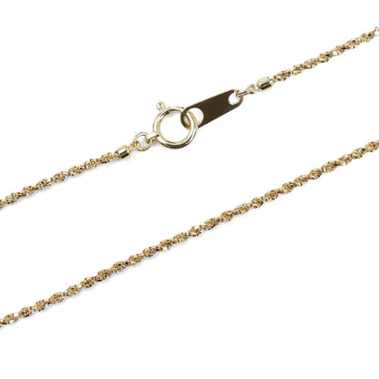 K18YG イエローゴールド ネックレス 3.7g 40cm ねじりベネチアンチェーン レディース【中古】