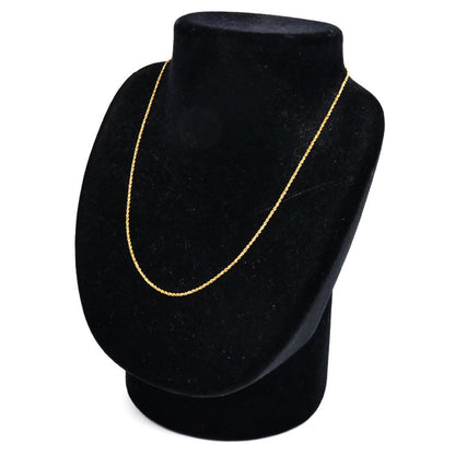 K18YG イエローゴールド ネックレス 3.7g 40cm ねじりベネチアンチェーン レディース【中古】