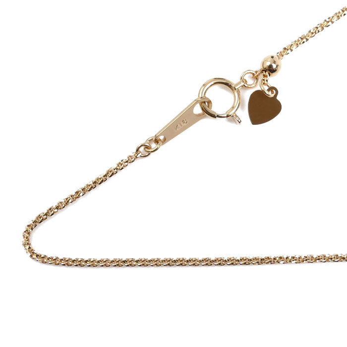 K18PG ピンクゴールド ネックレス 3.3g ～45cm ブイカットベネチアンチェーン レディース【中古】