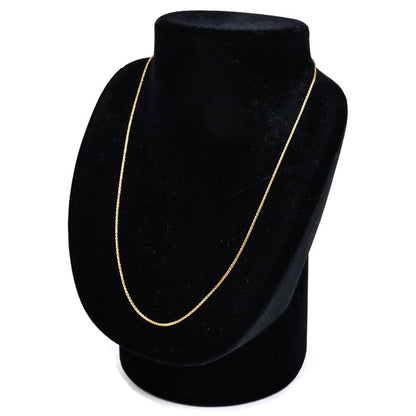 K18PG ピンクゴールド ネックレス 3.3g ～45cm ブイカットベネチアンチェーン レディース【中古】