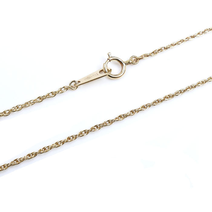 K18YG イエローゴールド ネックレス 2.1g 42cm ダブル小豆チェーン レディース【中古】