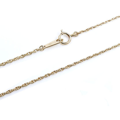 K18YG イエローゴールド ネックレス 2.1g 42cm ダブル小豆チェーン レディース【中古】