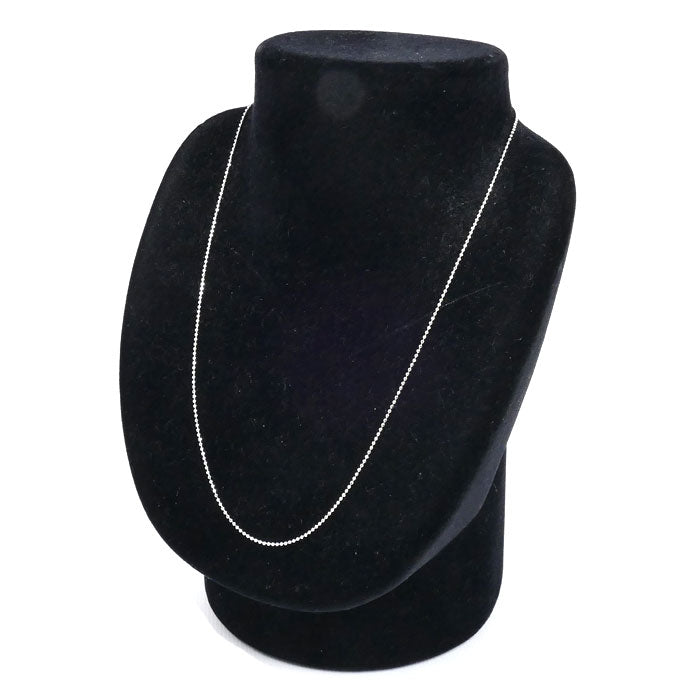 K18WG ホワイトゴールド ネックレス ボール 3.1g ～45cm レディース【中古】