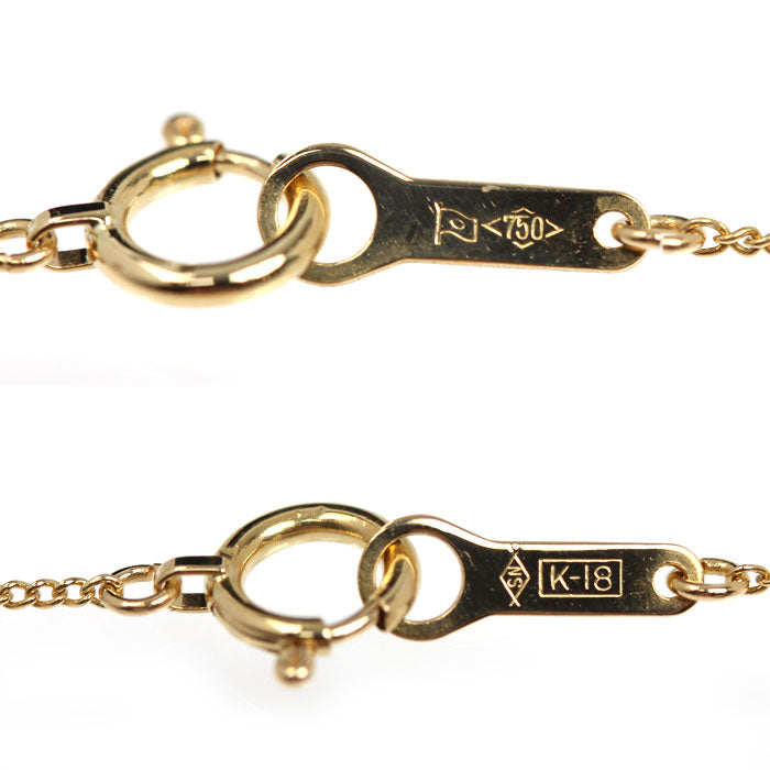 K18YG イエローゴールド ネックレス 喜平2面カット 1.3g 40cm レディース【中古】