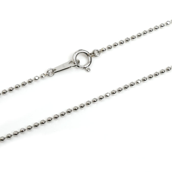 Pt850プラチナ ネックレス ボール 4.2g 40cm レディース【中古】
