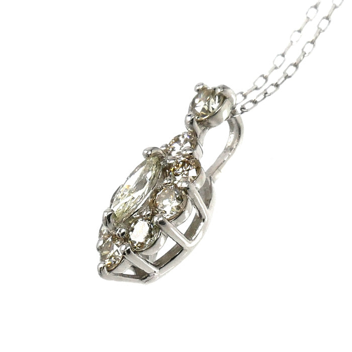 Pt900/850 ネックレス ダイヤモンド0.30ct 1.2g 40cm レディース【中古】