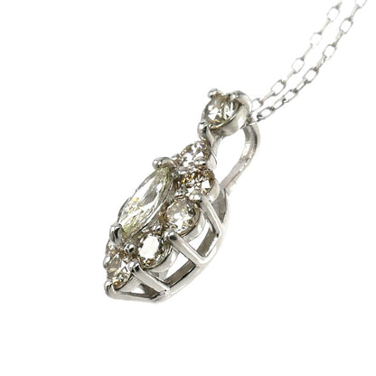 Pt900/850 ネックレス ダイヤモンド0.30ct 1.2g 40cm レディース【中古】