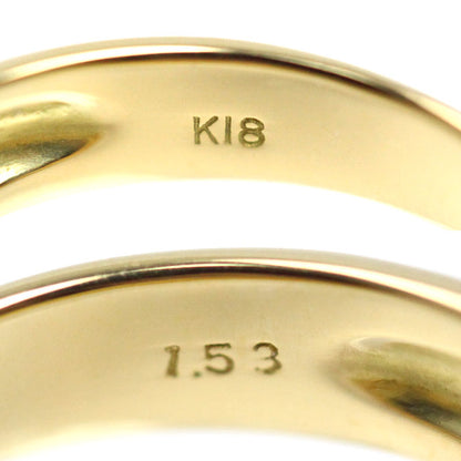 K18YG イエローゴールド リング・指輪 ダイヤモンド1.53ct 18号 4.5g レディース【中古】