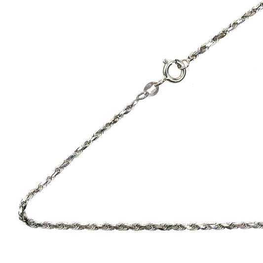 K18WG ホワイトゴールド ネックレス スクリュー 8.0g 50cm ユニセックス【中古】