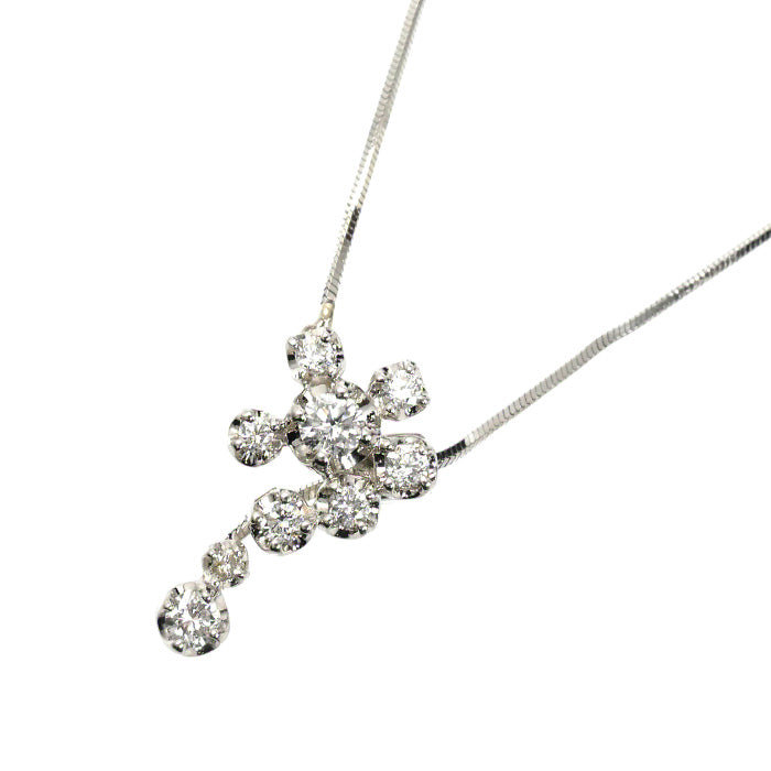Vendome Aoyama ヴァンドーム青山 Pt950/850 ネックレス ダイヤモンド0.25ct 4.8g ～47cm レディース【中古】