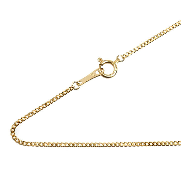 K18YG イエローゴールド ネックレス 喜平2面カット 1.0g 45cm レディース【中古】