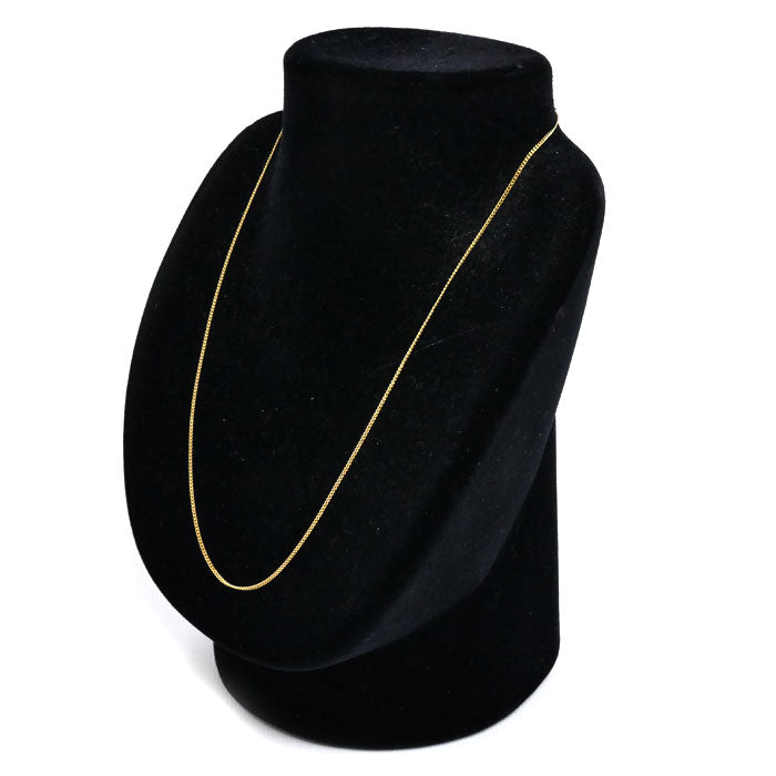 K18YG イエローゴールド ネックレス 喜平2面カット 1.0g 45cm レディース【中古】