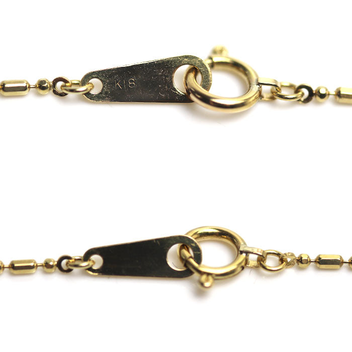K18YG イエローゴールド ネックレス 3.7g ～50cm レディース【中古】
