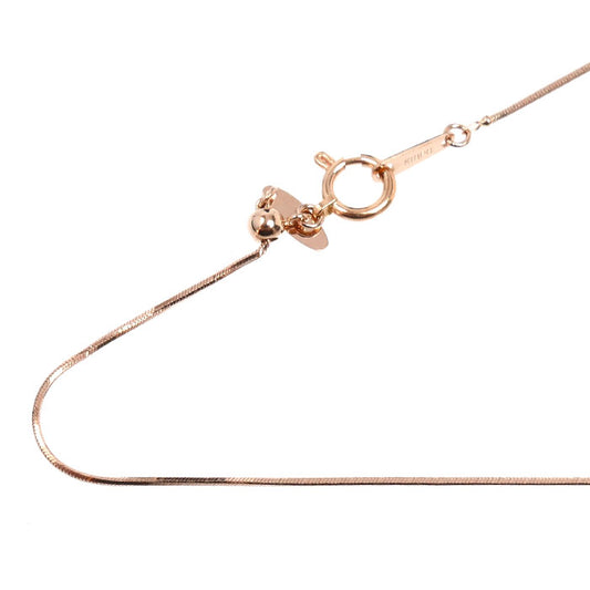 K18PG ピンクゴールド デザイン ネックレス 2.5g ～45cm フリーチェーン レディース【中古】