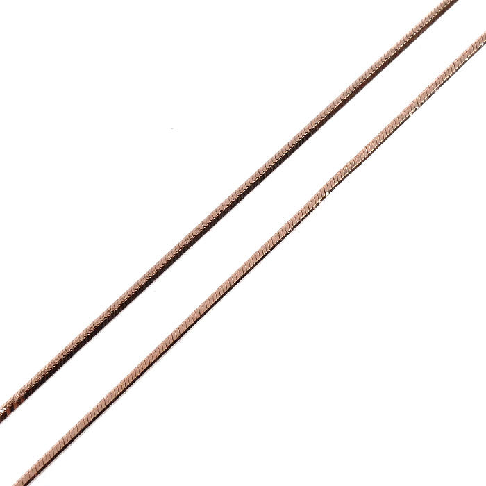 K18PG ピンクゴールド デザイン ネックレス 2.5g ～45cm フリーチェーン レディース【中古】