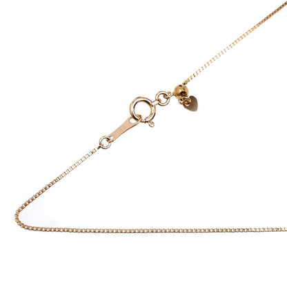 K18PG ピンクゴールド ネックレス ベネチアン 1.7g ～45cm フリーチェーン レディース【中古】