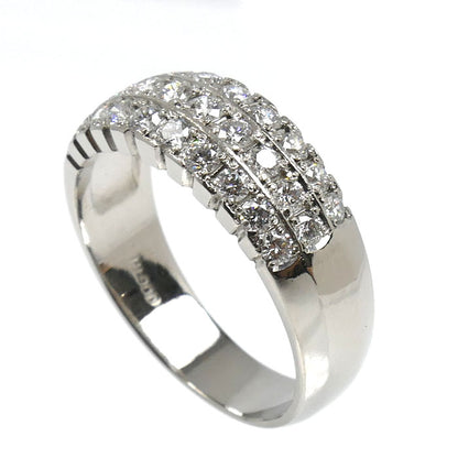 Pt900プラチナ リング・指輪 ダイヤモンド0.825ct 15号 6.9g レディース【中古】【美品】