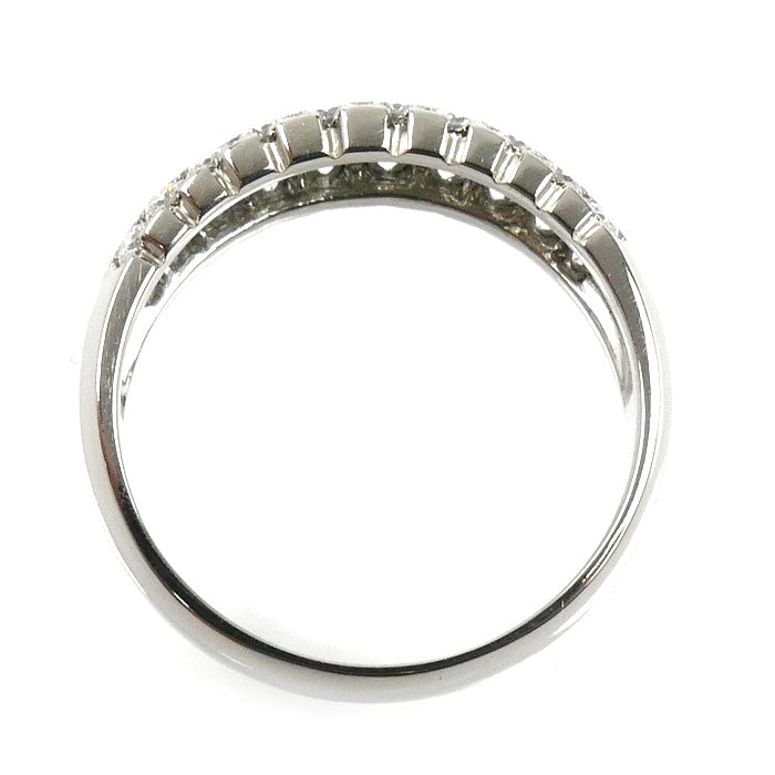 Pt900プラチナ リング・指輪 ダイヤモンド0.825ct 15号 6.9g レディース【中古】【美品】