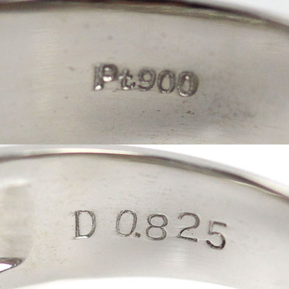 Pt900プラチナ リング・指輪 ダイヤモンド0.825ct 15号 6.9g レディース【中古】【美品】