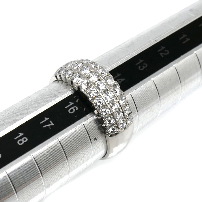 Pt900プラチナ リング・指輪 ダイヤモンド0.825ct 15号 6.9g レディース【中古】【美品】