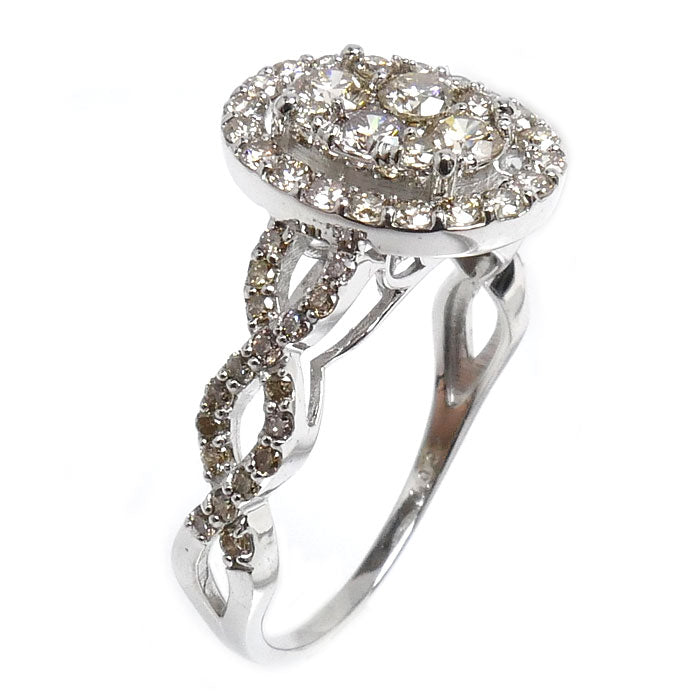 K18WG ホワイトゴールド リング・指輪 ダイヤモンド1.00ct 13.5号 3.2g レディース【中古】