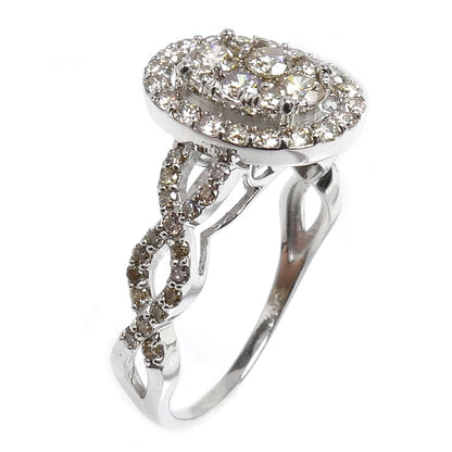 K18WG ホワイトゴールド リング・指輪 ダイヤモンド1.00ct 13.5号 3.2g レディース【中古】