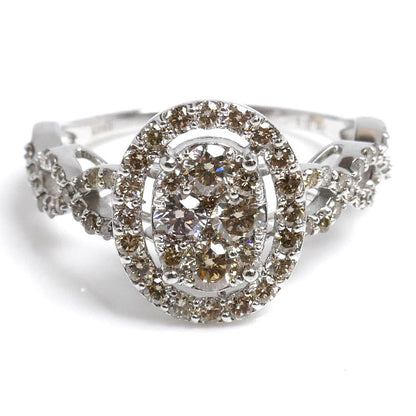 K18WG ホワイトゴールド リング・指輪 ダイヤモンド1.00ct 13.5号 3.2g レディース【中古】