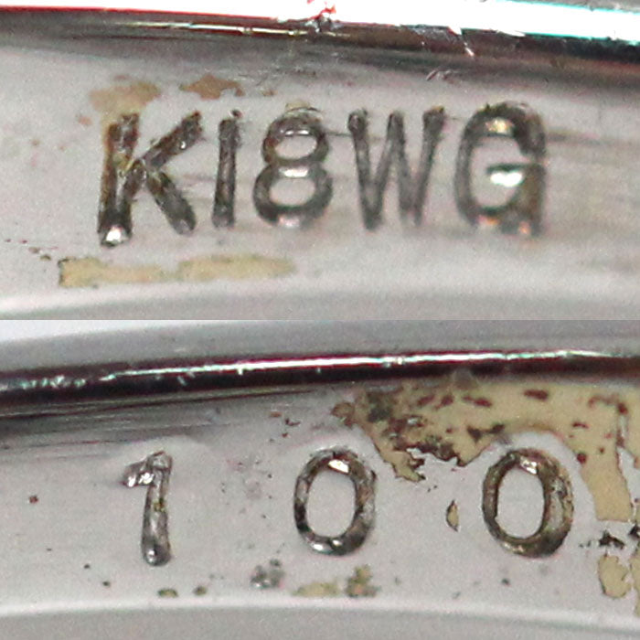 K18WG ホワイトゴールド リング・指輪 ダイヤモンド1.00ct 13.5号 3.2g レディース【中古】