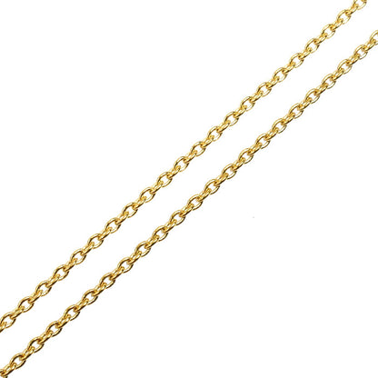 K18YG イエローゴールド ネックレス 小豆 2.2g 39cm レディース【中古】