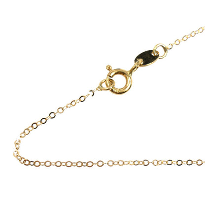 K18YG イエローゴールド ネックレス 小豆 1.0g 44cm レディース【中古】