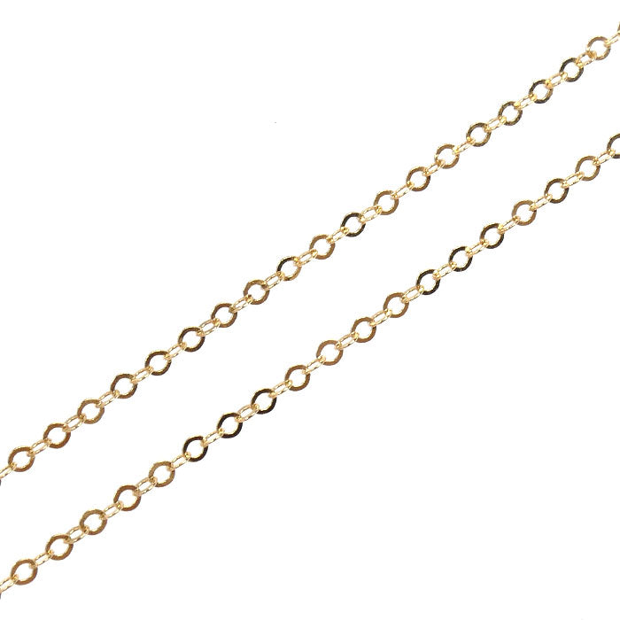 K18YG イエローゴールド ネックレス 小豆 1.0g 44cm レディース【中古】