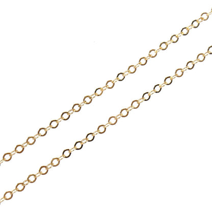 K18YG イエローゴールド ネックレス 小豆 1.0g 44cm レディース【中古】