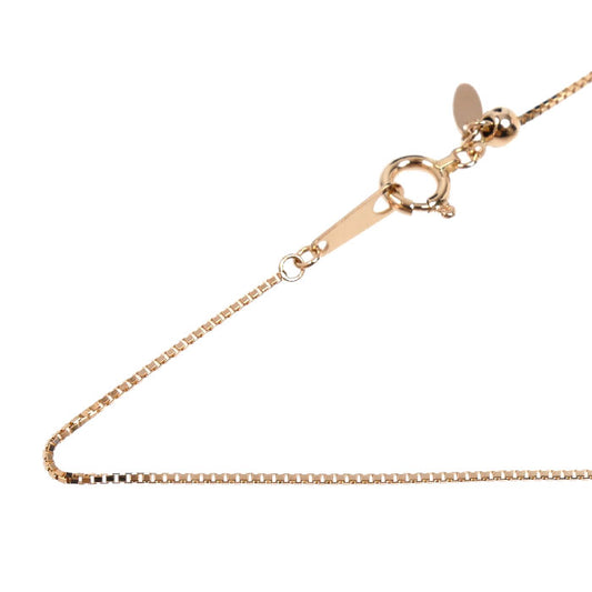 K18PG ピンクゴールド ネックレス ベネチアン 1.7g ～45cm フリーチェーン レディース【中古】