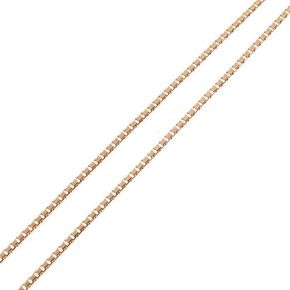 K18PG ピンクゴールド ネックレス ベネチアン 1.7g ～45cm フリーチェーン レディース【中古】