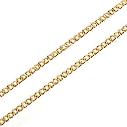 K18YG イエローゴールド ネックレス 喜平2面カット 1.0g 45cm レディース【中古】