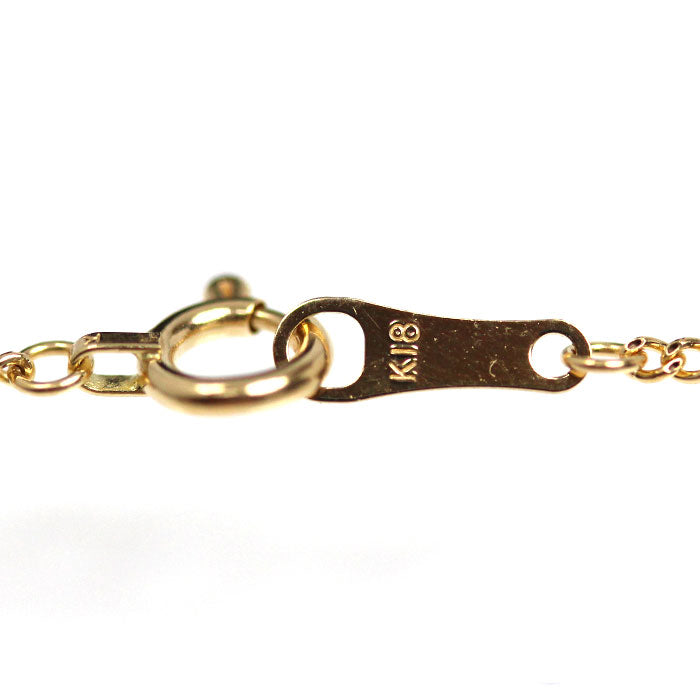 K18YG イエローゴールド ネックレス 喜平2面カット 1.0g 45cm レディース【中古】