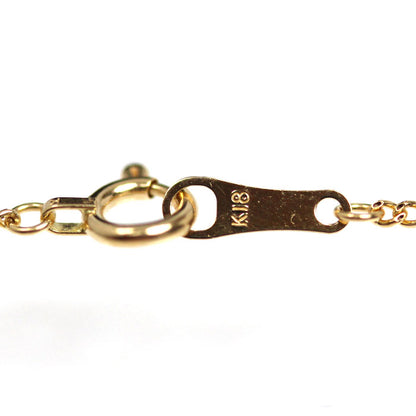 K18YG イエローゴールド ネックレス 喜平2面カット 1.0g 45cm レディース【中古】