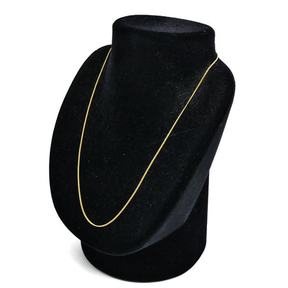 K18YG イエローゴールド ネックレス 喜平2面カット 1.0g 45cm レディース【中古】