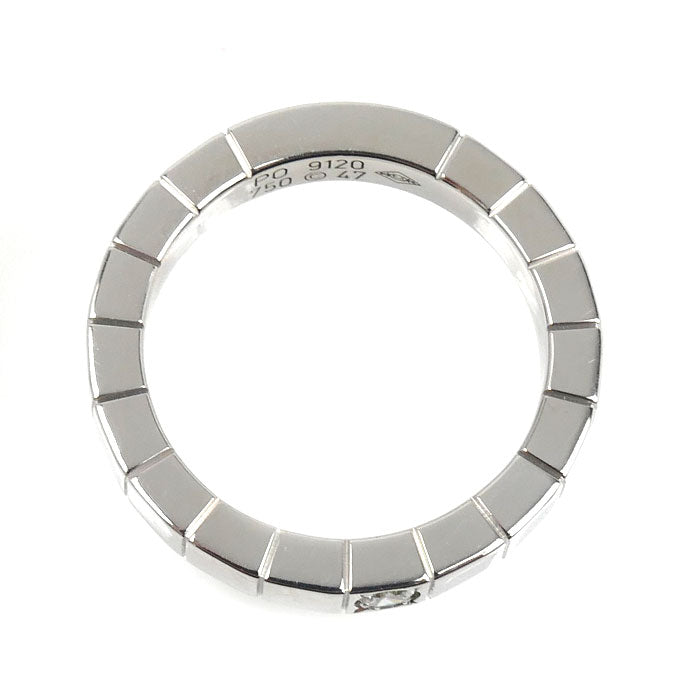 CARTIER カルティエ K18WG ホワイトゴールド ラニエール 1PD リング・指輪 ダイヤモンド 7号 47 5.6g レディース【中古】【美品】