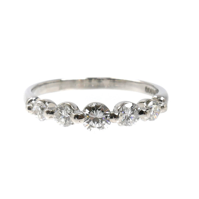 Pt900プラチナ リング・指輪 ダイヤモンド0.52ct 11号 2.7g レディース【中古】