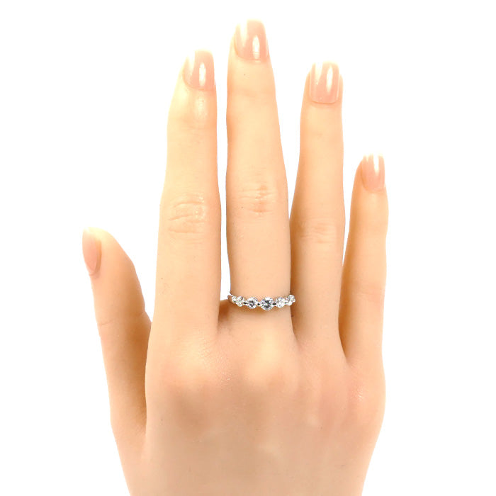 Pt900プラチナ リング・指輪 ダイヤモンド0.52ct 11号 2.7g レディース【中古】