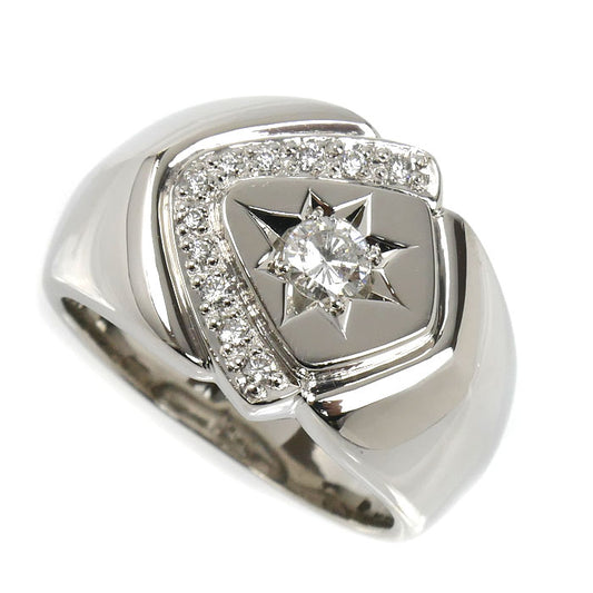 Pt900プラチナ リング・指輪 ダイヤモンド0.104ct/0.25ct 20号 29.0g メンズ【中古】