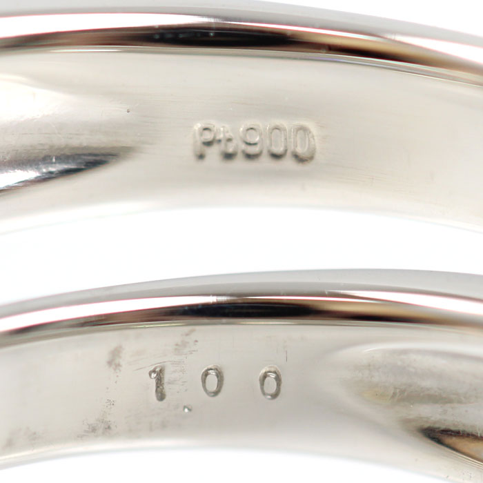 Pt900プラチナ リング・指輪 ダイヤモンド1.00ct 10号 4.8g レディース【中古】