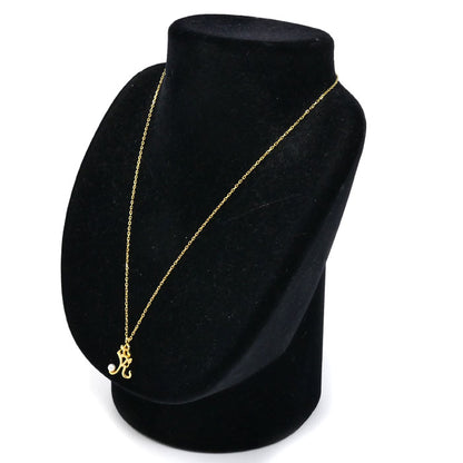 MIKIMOTO ミキモト K18YG イエローゴールド ベビーパール イニシャル K ネックレス パール約3.5mm 3.9g 42cm レディース【中古】